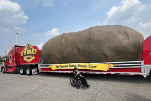 Waltonwood 4-ton potato to celebrate Bonita Gibson's 114th birthday